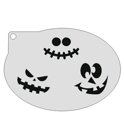 Schminksjabloon Halloweengezichten image 1